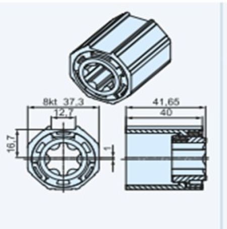 Becker ➤ Mitnehmer O-S40 Achtkant #49302002500✓ Online günstig kaufen✅