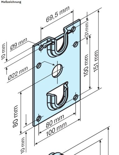 Becker Plattenlager HK mit Adapterplatte #49312000840