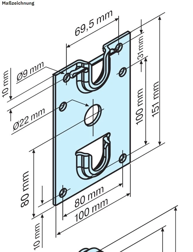 Becker Plattenlager HK mit Adapterplatte #49312000840