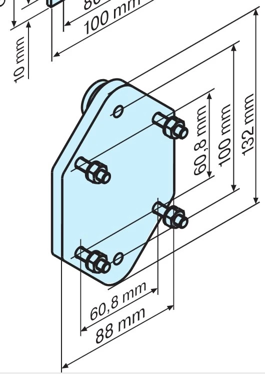 Becker Plattenlager HK mit Adapterplatte #49312000840