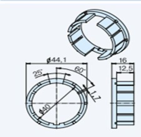 Becker Ring M40 Crown Wheel 43mm #49303004090