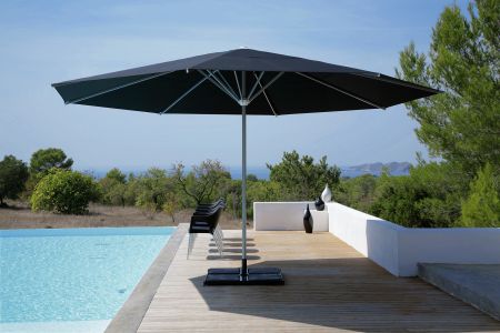 CARAVITA Samara - funktionaler Sonnenschirm mit Kurbelmechanismus