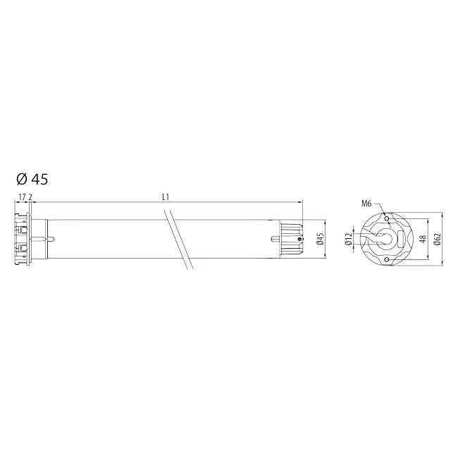 Cherubini Wave RX 15/17 Funk-Markisenmotor #CET45151700