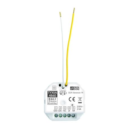 Delta Dore TYXIA 4860 Funk-Empfänger Dimmen DALI-Beleuchtung #6351418
