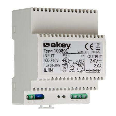 ekey ➤ NT REG 230 VAC/24 VDC/2 A Netzteil REG 4 TE #100891✅ online günstig kaufen!