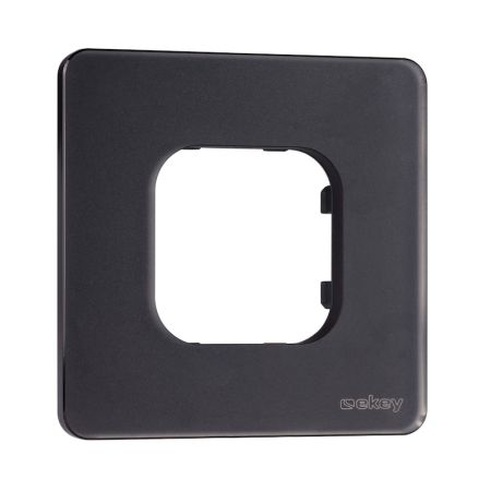 ekey ➤ xLine Rahmen 1-fach satiniertes Glas Schwarz #203106✅ online günstig kaufen!