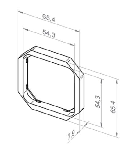 elero ProLine Merten Octocolor Adapterrahmen #143030701 #143030801