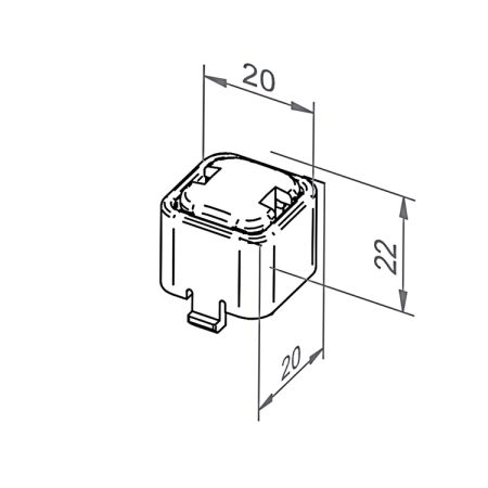 elero ➤ Auflaufpilz links (weiß) für Jalousieantriebe✓ #262001101 ✓ online beim Fachhändler kaufen ✅