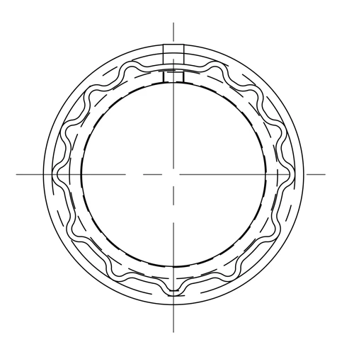 elero Adapterset Mitnahmering, Rundrohr 50x1,5, RevoLine M-Kupplungen auf RevoLine S-Antriebe #131213001