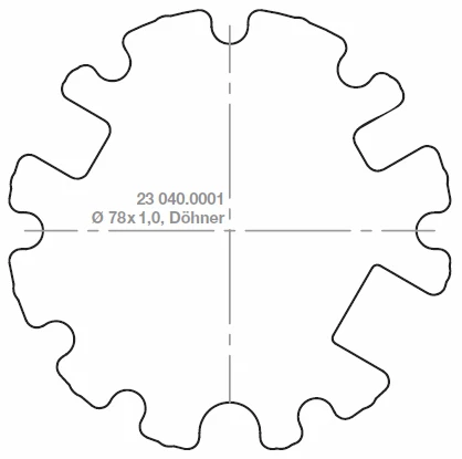 elero Adapterset Motorkupplungset RevoLine M Nutrohr Ø 78 mm, Döhner #230400001