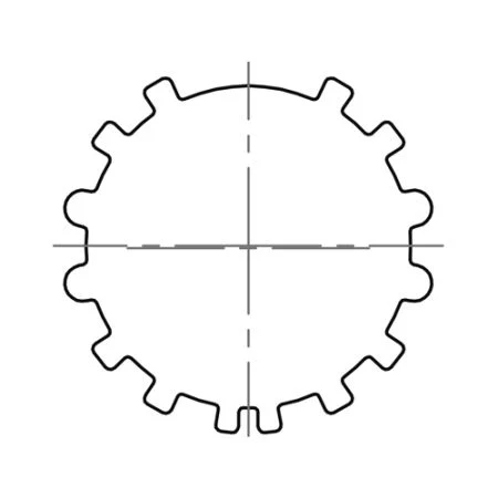 elero Adapter- und Mitnehmerset RevoLine S für Profilrohr Ø 43,5/44 mm Acmeda #220180001