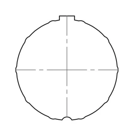 elero Adapter- und Mitnehmerset RevoLine S für Profilrohr Ø 50 × 1,5 mm Siral #220070001