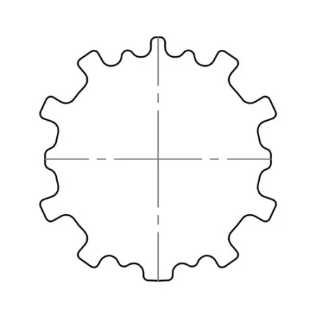 elero Adapter- und Mitnehmerset RevoLine S für Profilrohr 54 × 0,5 mm Zurflüh-Feller #220080001