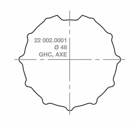 elero Adapter- und Mitnehmerset RevoLine S für Profilrohr AXE Ø 48 mm Griesser-Hüppe #220020001