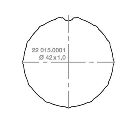 elero Adapterset RevoLine S für Rundrohr Ø 42 × 1 mm #220150001