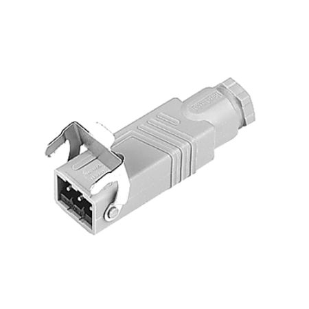 elero Hirschmann-Stecker STAS3 hellgrau mit Bügel #238460001