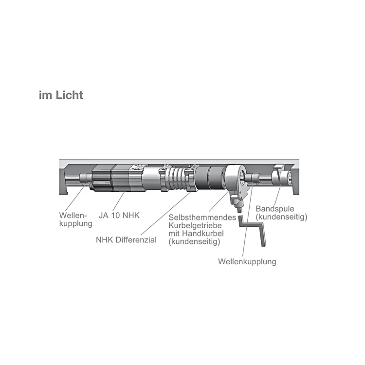 elero JA 10 NHK 10Nm im Licht, 11mm 6-kant #354170401