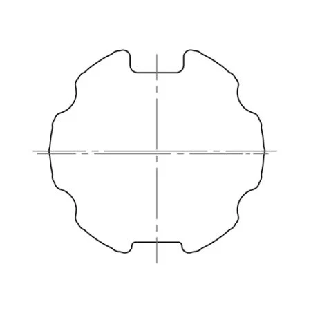 elero Adapter- und Mitnehmerset RevoLine S für Nutrohr Ø 63 × 1 mm #220040001