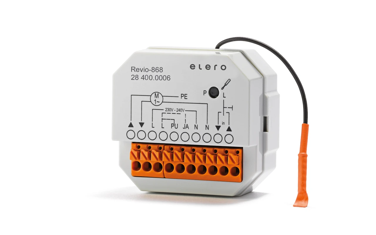 elero ➤ Revio-868 Unterputz Funkempfänger bidirektional #284000006✅ online günstig kaufen!