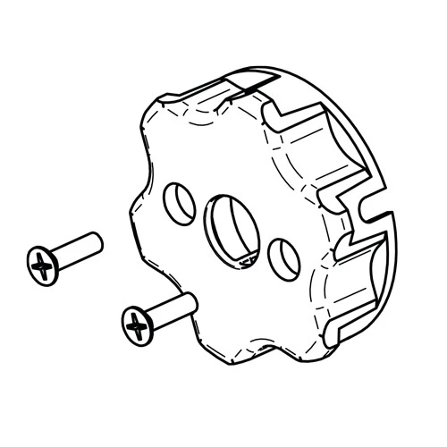 elero Set Motorlagerplatte für Sternkopflager, Somfy-kompatibel #233759001