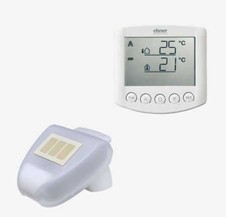 Elsner Solexa 230V weiß Art.-Nr. 10110 – Funk-Beschattungssteuerung mit Sonnenautomatik, Wind-, Regen- und Frostschutz für Markise und Jalousie.