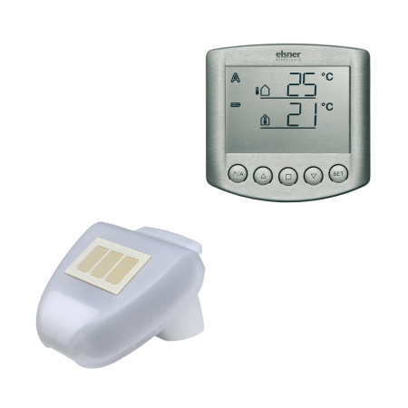 elsner Solexa 230V, perldunkelgrau gebürstet Beschattungssteuerung #10131