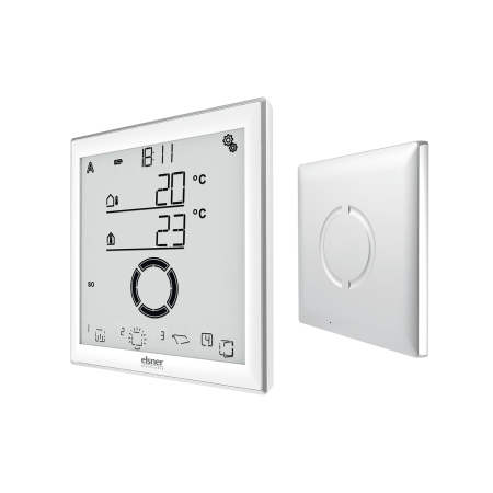 elsner Solexa II-Display, weiß / alu Funk-Steuerung (Display einzeln) #10144