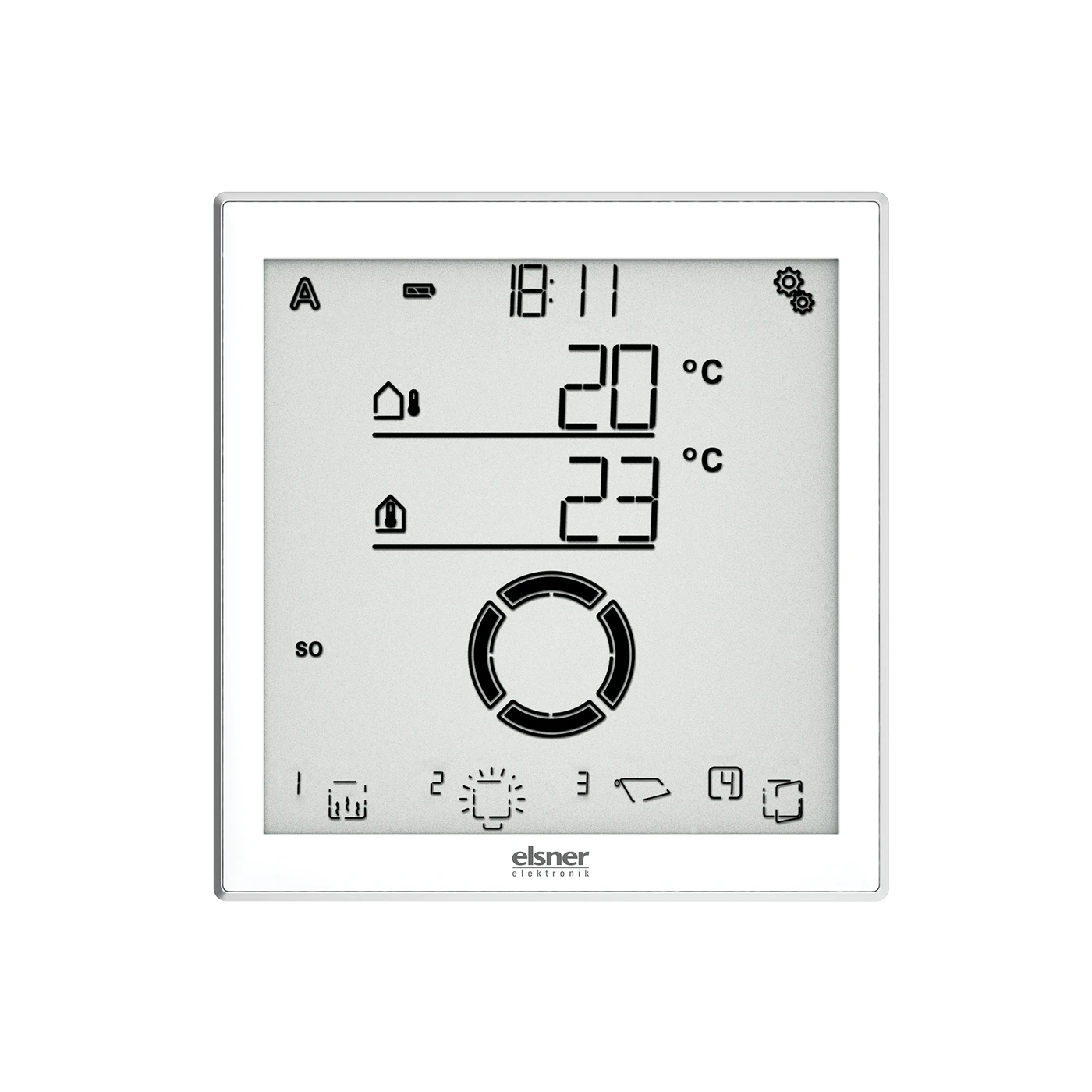 elsner Solexa II-Set, weiß / alu Funk-Steuerung (Display und Wetterstation) #10150
