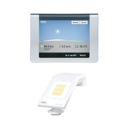 elsner WS1 Color-2, alu Gebäudesteuerung für 2 Antriebe 230V #60140