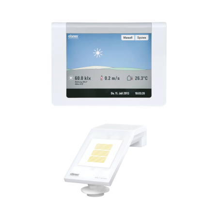 Elsner WS1 Color-3 weiß Gebäudesteuerung 3 Antriebe 230V Touch-Display