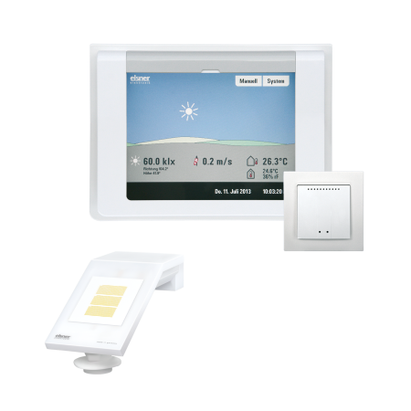 Elsner WS1000 Color-10 weiß Gebäudesteuerung 10 Antriebe 230V Touch-Display