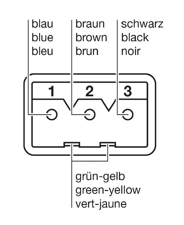 Geiger M56K066 / 627155 Anschlussleitung - mit Hirschmann-Stecker STAS3 L=0,5m