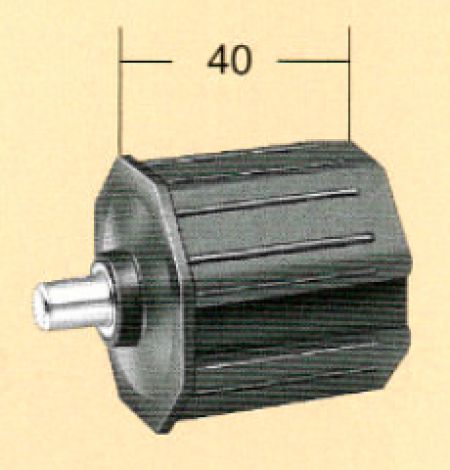 Rollladenkapsel kurz 10560 Kapsel 60 mm 8-kant, Länge 40 mm