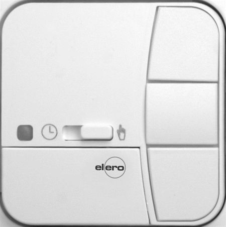 elero 280212001 MemoTec Bedienteil alpinweiß (für UniClic-Rahmen)