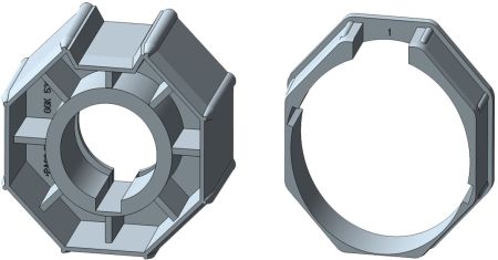 Rademacher ➤ Adapter/Mitnehmer-Set AM60-SW125 für 125er Achtkantstahlwelle✓ #93990148✅ online kaufen!