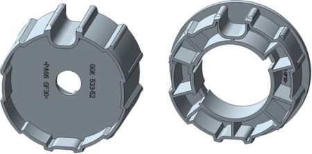 Rademacher ➤ Adapter/Mitnehmer-Set AMI45-D85FR für 85er Nutrohr mit Flach-/Rundnut✓ #93850735✅ online kaufen!