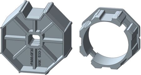 Rademacher ➤ Adapter/Mitnehmer-Set AM35-SW50 für 50er Achtkantstahlwelle✓ #93500118✅ online kaufen!