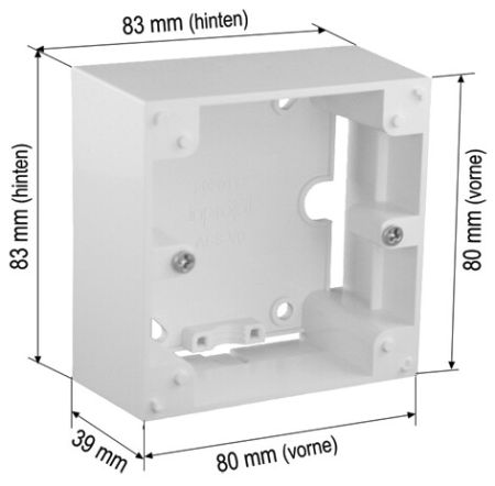 Rademacher Aufputzgehäuse Inprojal Royal, Ultra Typ 2664-3-UW #70000104
