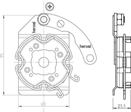 Rademacher ➤ Click-Antriebslager 4015K-16 für heroal Vorbauelemente, links✓ #94401516✅ online kaufen!