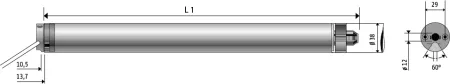 Somfy Altus 40 RTS 4/16 Rollladenmotor SW40x0,8 #1021467 #1021448 #1021442