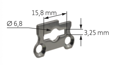 Somfy Aufnahme Sonesse 40 RS485 Benthin Futura L Rollo (10 x 1,6 mm) #9026009