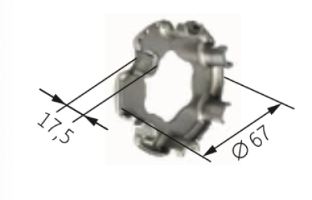 Somfy Aufschweißlager ohne Federring für LT 50/60 #9206029