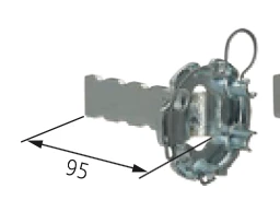 Somfy Eingipslager mit Federring kleine Öse für Baureihe 50/60 #9763505