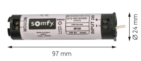 Somfy ➤ integrierter 24 V DC RTS-Funkempfänger #1870140✅ online kaufen!