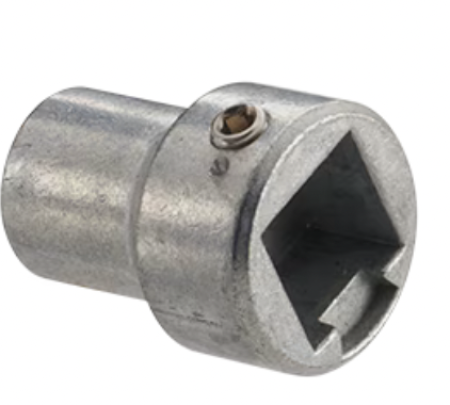 Somfy ➤ J4 Wellenadapter Vierkant kurz; 12 mm; Gewindestift M5x5 eingedreht #9017328✅ online kaufen!