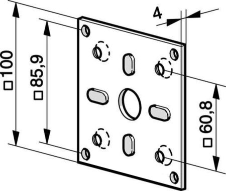 Somfy ➤ NHK-Kompakt Flansch-Antriebslager mit Noppen✓ #9708549 ✅