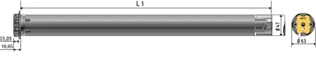 Somfy RS100 io 20/17 Rollladenmotor SW70 ESM #1041955 #1041956