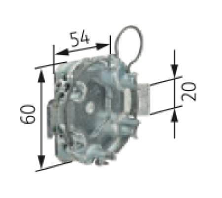Somfy ➤ Umrüstlager mit Federring und großer Öse ✅ #9704030