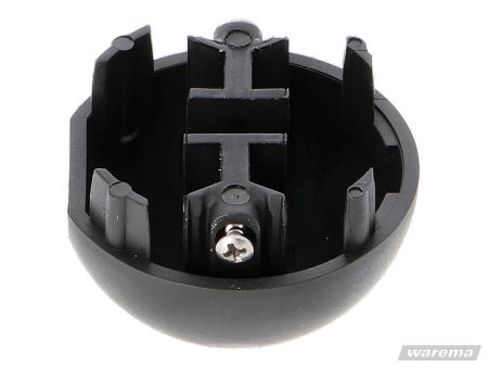 WAREMA ➤ Kappe halbrund für Führungsschienen Ø52mm, Typ 7 und Typ 8. Endverschluss für Basis-Raffstore und Fenster-System-Raffstore FSR, inklusive 2 Schrauben. Artikel 312211.