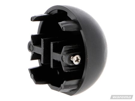 WAREMA ➤ Kappe halbrund für Führungsschienen Ø52mm, Typ 7 und Typ 8. Endverschluss für Basis-Raffstore und Fenster-System-Raffstore FSR, inklusive 2 Schrauben. Artikel 312211.